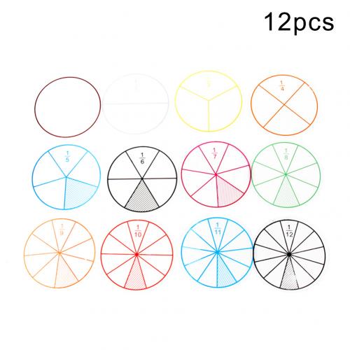 12Pcs Numbered Fractions Circles Chips Mathematics Learning Education Kids Toy Educational Kits for Childre Teaching Resource
12Pcs Numbered Fractions Circles Chips Mathematics Learning Education Kids Toy Educational Kits for Childre Teaching Resource