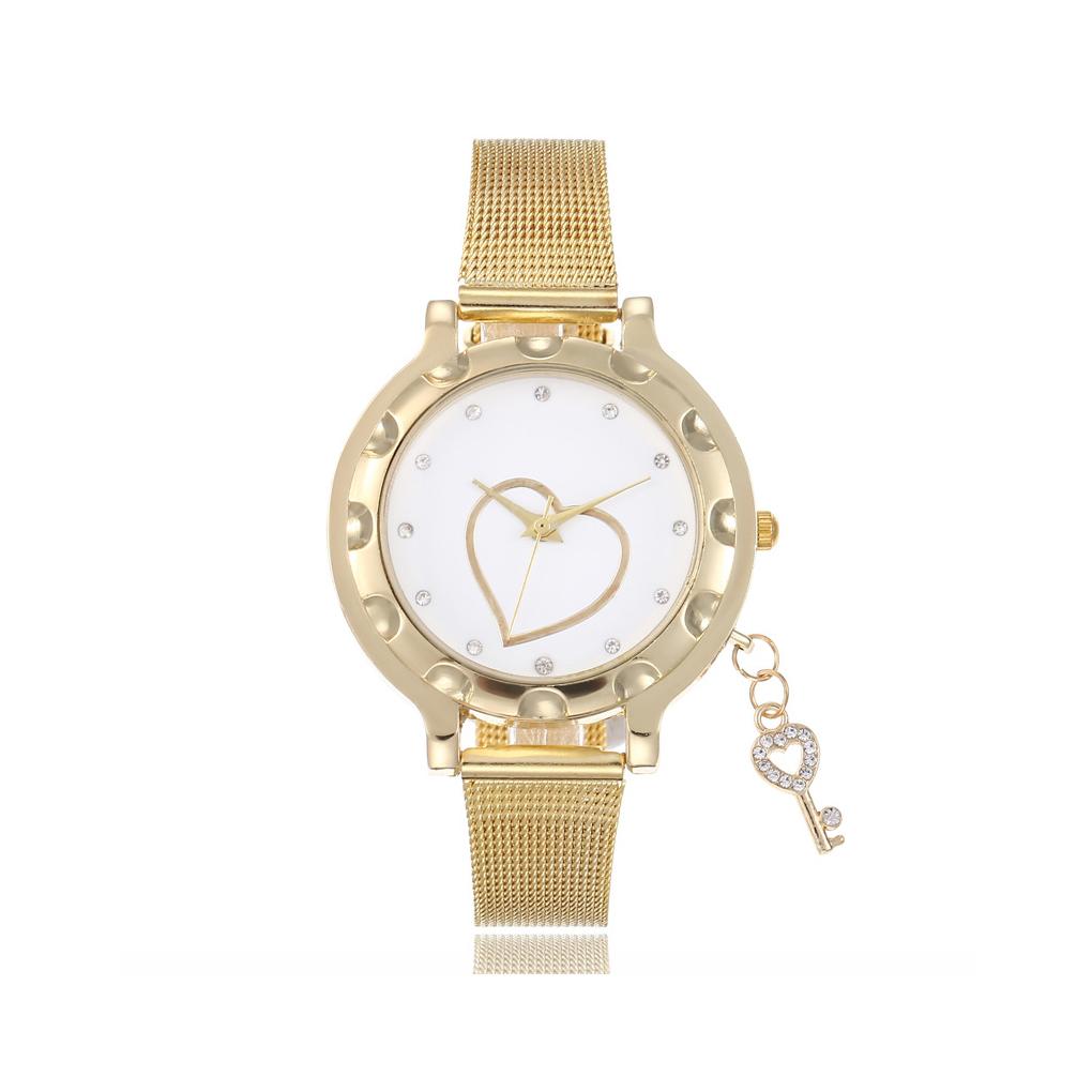 Women Wristwatch Portable Stylish Romantic Rhinestone Analog Anti-rust Anti-corrosive Girls Ladies Watch Birthday Gift key
Women Wristwatch Portable Stylish Romantic Rhinestone Analog Anti-rust Anti-corrosive Girls Ladies Watch Birthday Gift key