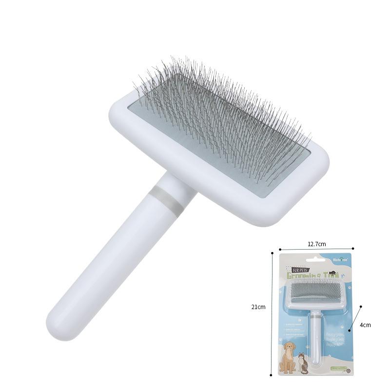 Pet comb, small white comb, square hair comb, dog comb, needle comb, cat and dog open knot to remove floating hair comb. 97203 97204
Pet comb, small white comb, square hair comb, dog comb, needle comb, cat and dog open knot to remove floating hair comb. 97203 97204