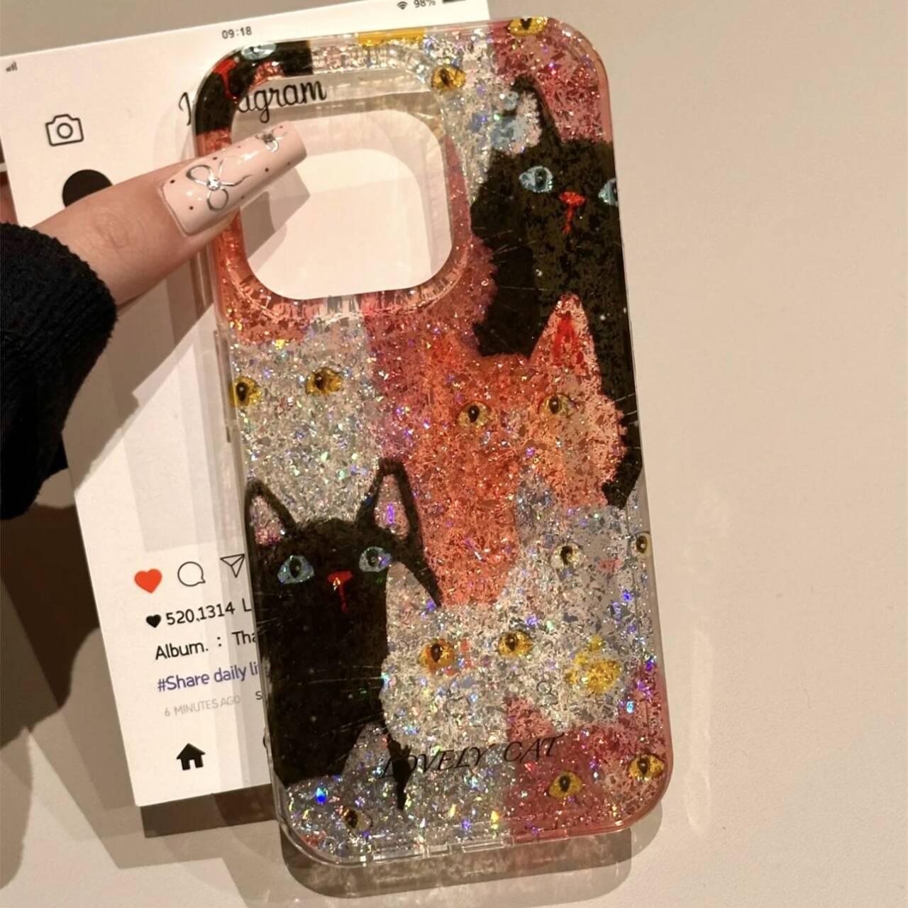 Блестящий чехол для телефона с пайетками в виде кошки для моделей iPhone 11-16 Pro Max iPhone 14 Pro Max
Блестящий чехол для телефона с пайетками в виде кошки для моделей iPhone 11-16 Pro Max iPhone 14 Pro Max