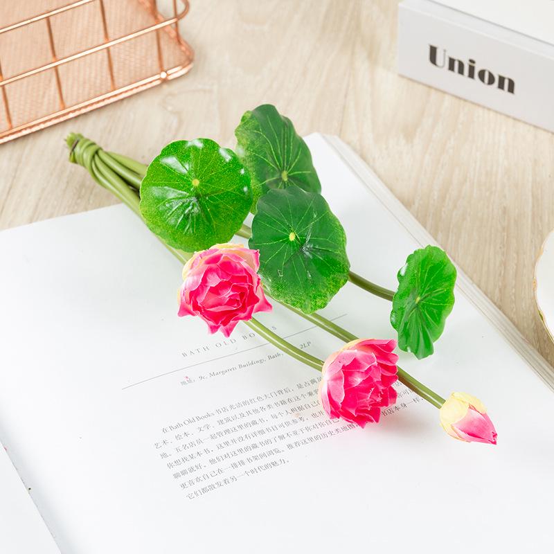 Artificial Lotus Flower and Leaf Arrangement for Home Decor
Artificial Lotus Flower and Leaf Arrangement for Home Decor
