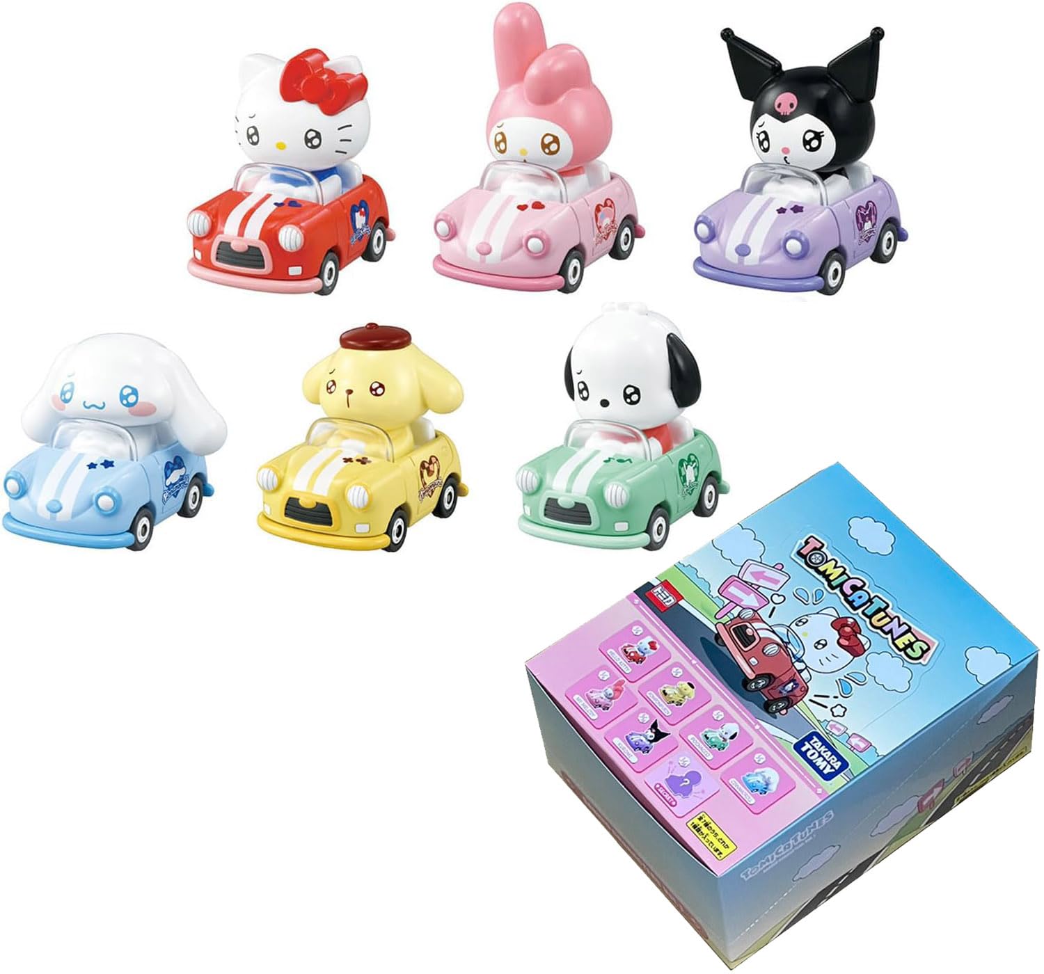 Dream Tomica TOMICA TUNES ПЕРСОНАЖИ SANRIO Игрушечная миниатюрная машинка для детей от 3 лет и старше Том 1 (КОРОБКА=6 штук)
Dream Tomica TOMICA TUNES ПЕРСОНАЖИ SANRIO Игрушечная миниатюрная машинка для детей от 3 лет и старше Том 1 (КОРОБКА=6 штук)