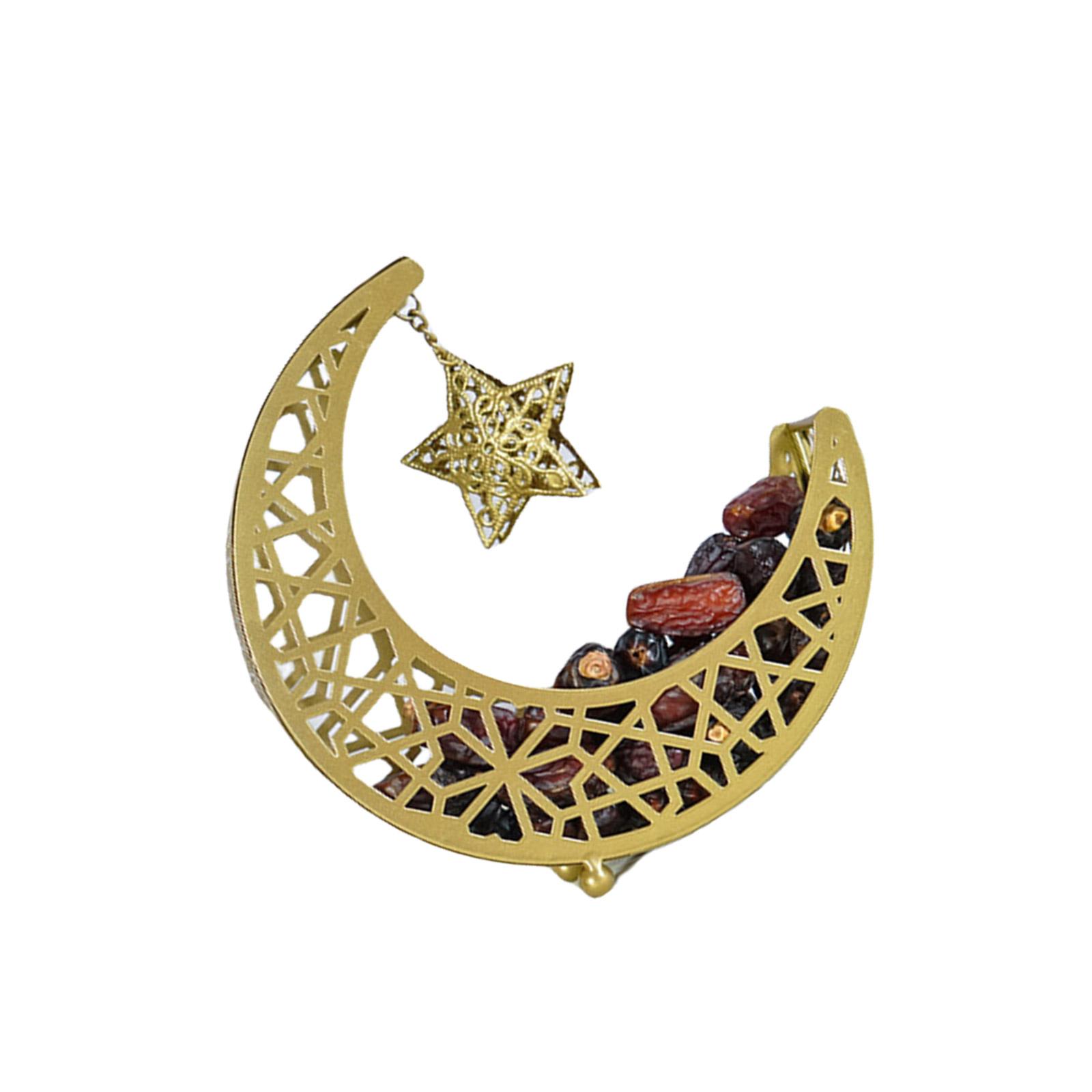 Metal Moon Shaped Serving Tray for Eid Dessert and Pastries Desktop Snacks Holder Table Decoration for Muslims Homes S золотий
Metal Moon Shaped Serving Tray for Eid Dessert and Pastries Desktop Snacks Holder Table Decoration for Muslims Homes S золотий