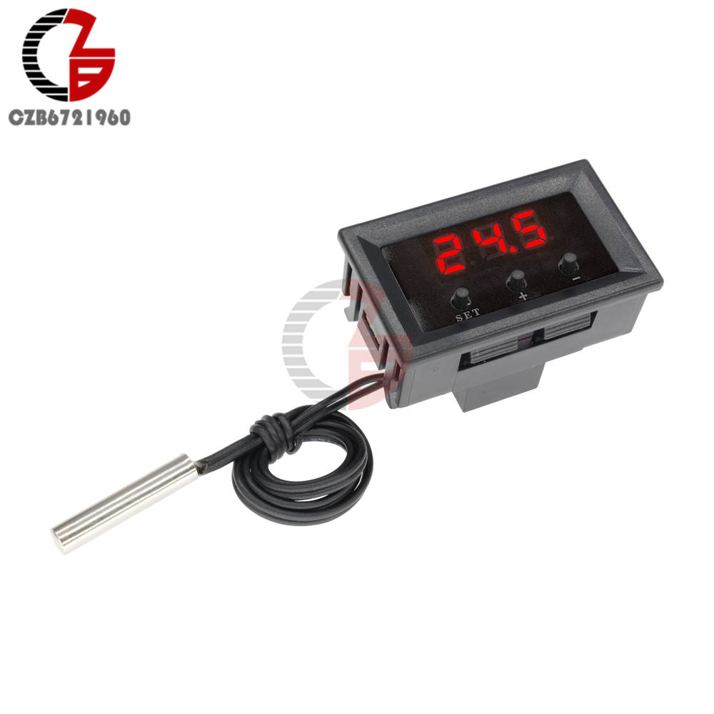 W1209 12V LED Digital Thermostat Temperature Controller Thermometer Car Incubator Thermoregulator Temperature Meter NTC Sensor
W1209 12V LED Digital Thermostat Temperature Controller Thermometer Car Incubator Thermoregulator Temperature Meter NTC Sensor
