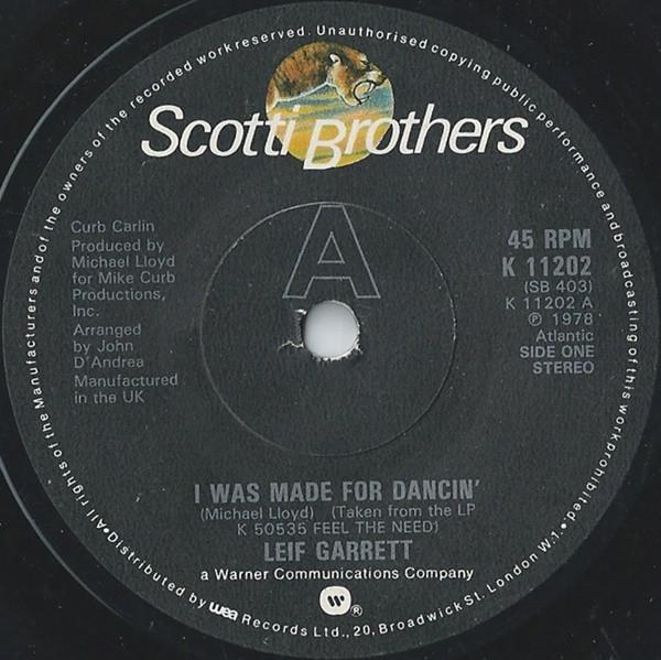 7inch Record LEIF GARRETT - I Was Made For Dancin K11202 Scotti Bros. Re 1978 UK Soul/Funk Used
7inch Record LEIF GARRETT - I Was Made For Dancin K11202 Scotti Bros. Re 1978 UK Soul/Funk Used