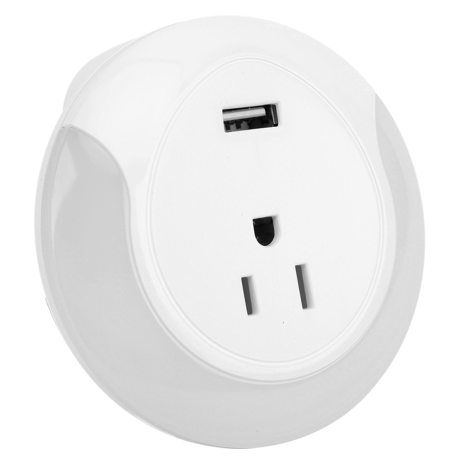 Smart Plug APP Remote Control WIFI Outlet with Timer Function USB Night Light 100‑240VUS Plug
Smart Plug APP Remote Control WIFI Outlet with Timer Function USB Night Light 100‑240VUS Plug