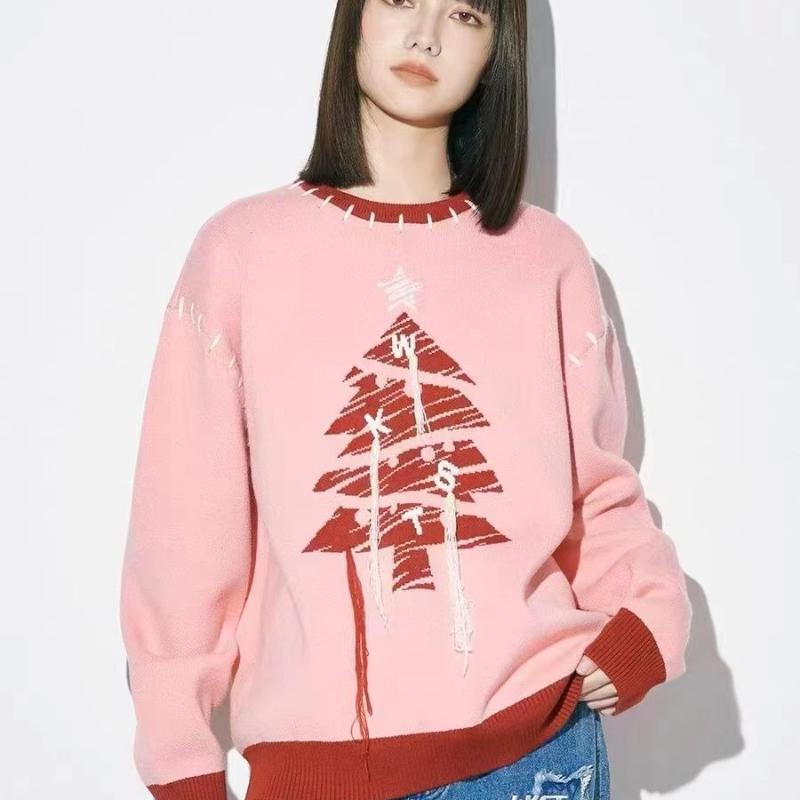 Женский рождественский жаккардовый свитер с кисточками, ленивый стиль, свободный, с круглым вырезом, вязаный свитер, осень, однотонный, универсальный женский пуловер Onesize розовый
Женский рождественский жаккардовый свитер с кисточками, ленивый стиль, свободный, с круглым вырезом, вязаный свитер, осень, однотонный, универсальный женский пуловер Onesize розовый