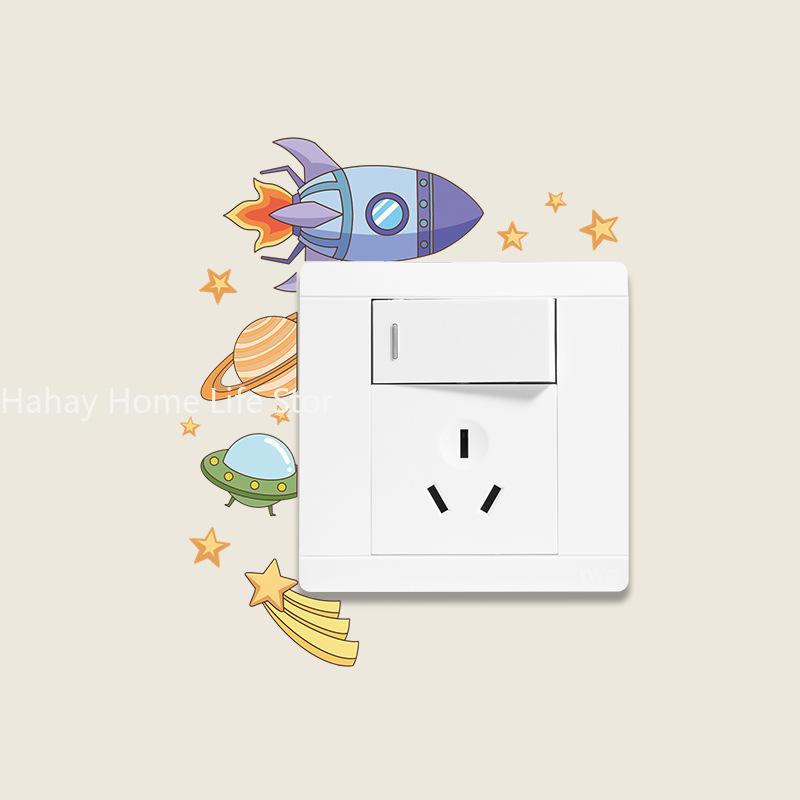Home decor Vinyl Living Room background decals Cartoon Wall Stickers Wallpaper Space Planet Rocket Light Switch Sticker Coverfor
Home decor Vinyl Living Room background decals Cartoon Wall Stickers Wallpaper Space Planet Rocket Light Switch Sticker Coverfor