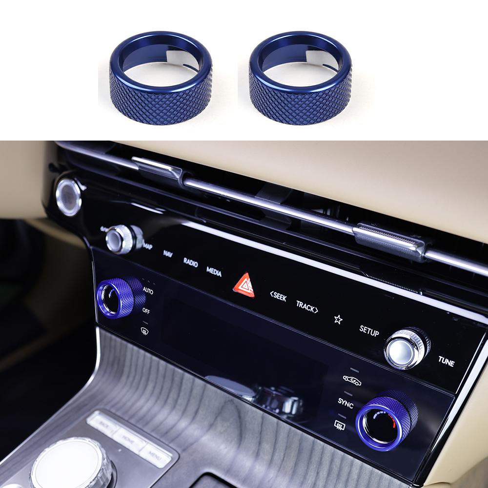 For Genesis G80 RG3 2026 2026 2pcs Aluminum Alloy Air Conditioner Adjustment Knob Trim Ring Cover Interior Accessories синій
For Genesis G80 RG3 2026 2026 2pcs Aluminum Alloy Air Conditioner Adjustment Knob Trim Ring Cover Interior Accessories синій