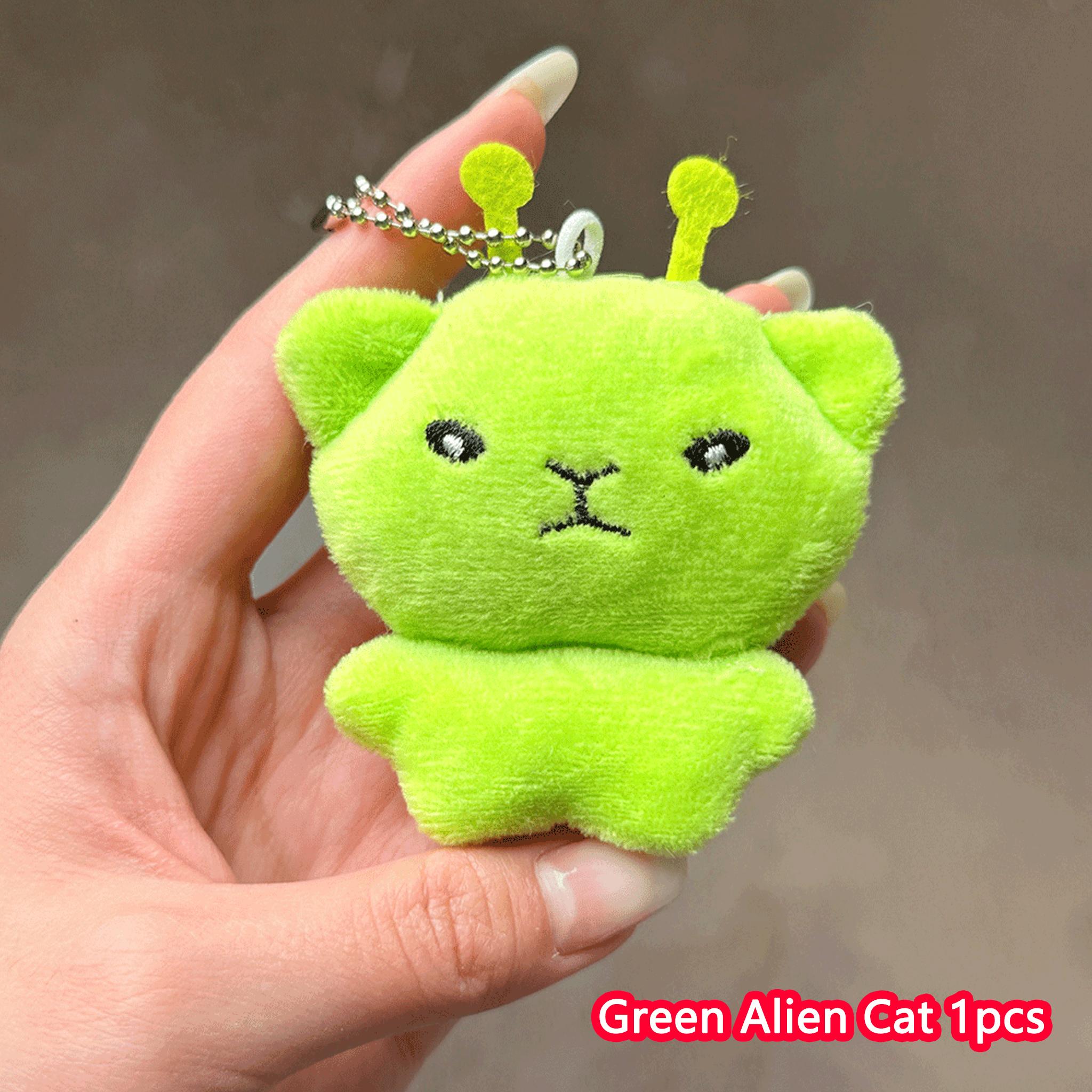 Cute Green Alien Cat Plush Pendant Invasion Earth Handmade Doll Keychain Super Soft Lovely Bag Decor Kids gift Cuddly Stuffed Fluffy Huggable Kawaii
Cute Green Alien Cat Plush Pendant Invasion Earth Handmade Doll Keychain Super Soft Lovely Bag Decor Kids gift Cuddly Stuffed Fluffy Huggable Kawaii
