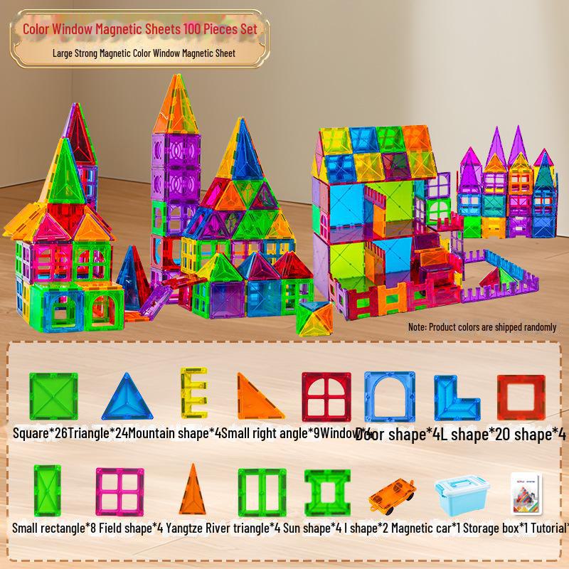 Магнитные оконные строительные блоки для детей 3-6 лет - развивающие игрушки своими руками 100-piece set of pure magnets
Магнитные оконные строительные блоки для детей 3-6 лет - развивающие игрушки своими руками 100-piece set of pure magnets