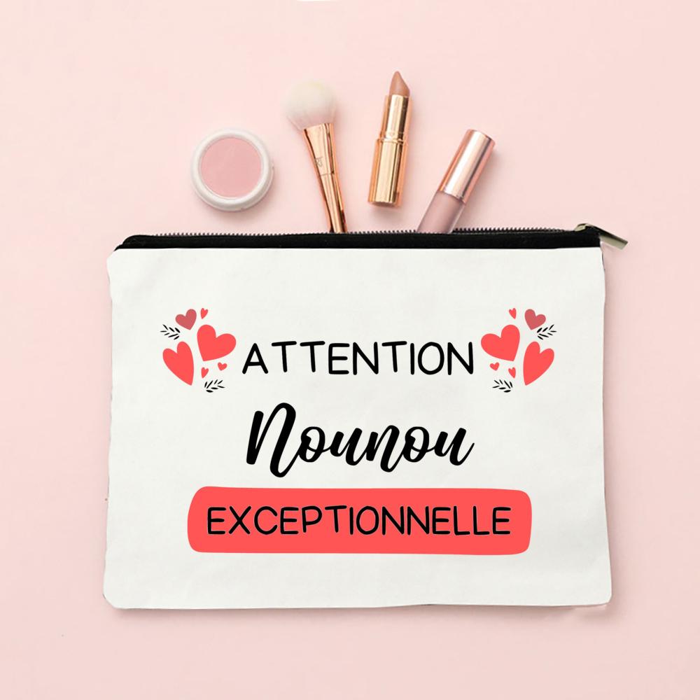 Merci Nounou Print Cosmetic Bag Women Neceser Makeup Bags Canvas Zipper Pouch Travel Toiletries Organizer Thanks Gift for Nounou
Merci Nounou Print Cosmetic Bag Women Neceser Makeup Bags Canvas Zipper Pouch Travel Toiletries Organizer Thanks Gift for Nounou