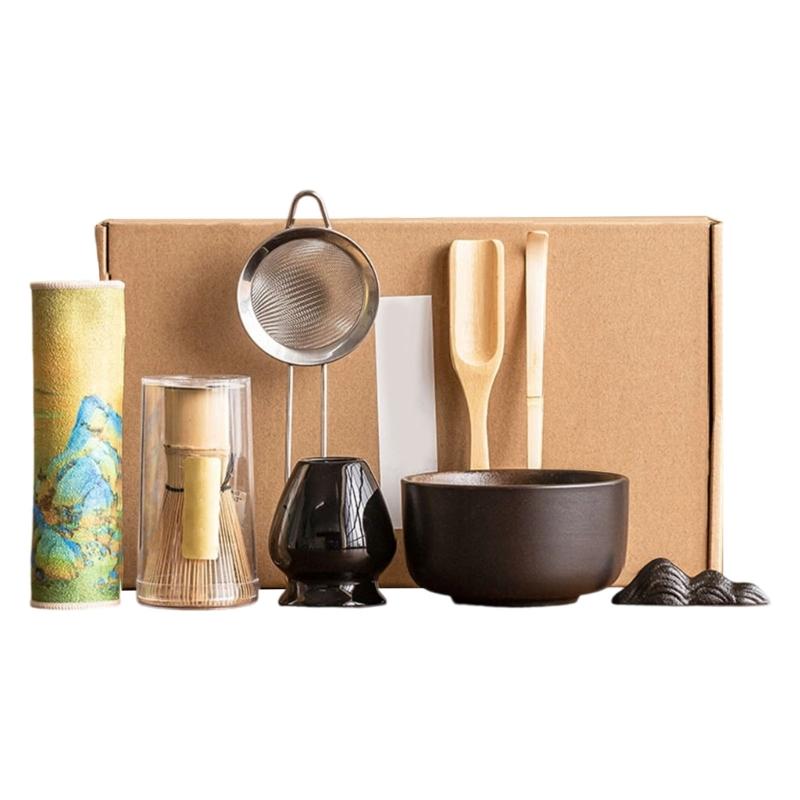 Set Of 8 Ceramic Matcha Bowl Including Wooden Whisk Modern Japanese Matcha Preparation Tool Teaware Accessories
Set Of 8 Ceramic Matcha Bowl Including Wooden Whisk Modern Japanese Matcha Preparation Tool Teaware Accessories