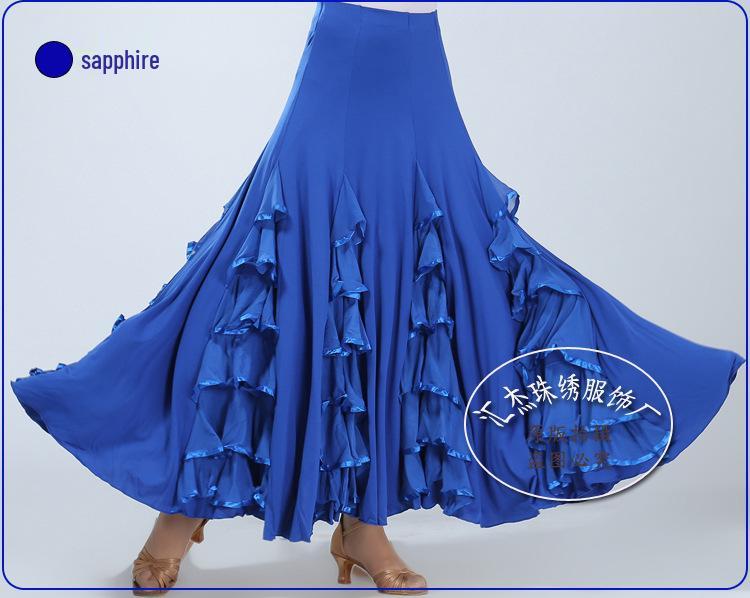 Ballroom Performance Long Skirt - Modern Waltz Dance Costume One Size королівський синій колір
Ballroom Performance Long Skirt - Modern Waltz Dance Costume One Size королівський синій колір