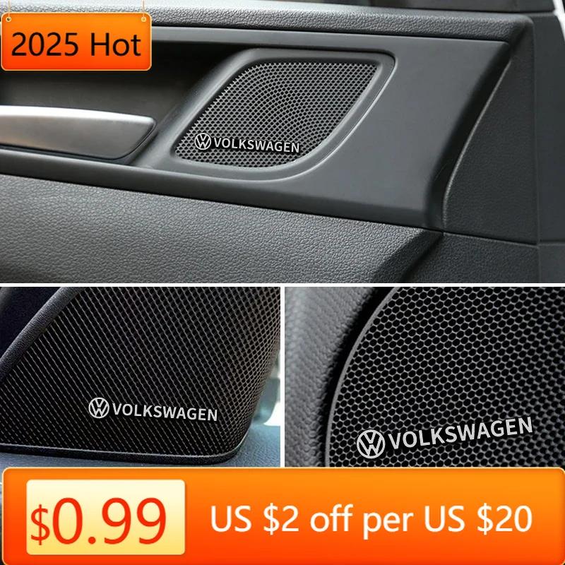 Hot 4pcs 3D aluminum speaker stereo speaker badge emblem Sticker for VW Volkswagen Golf Polo Passat Touran Accessories
Hot 4pcs 3D aluminum speaker stereo speaker badge emblem Sticker for VW Volkswagen Golf Polo Passat Touran Accessories