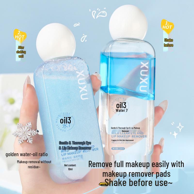 XUXU 3-in-1 Gentle Makeup Remover: Eye, Lip, Face Micellar Water Oil-Milk Deep Cleanser, Non-Irritating Formula 8051 Gentle Eye and Lip Makeup Remover
XUXU 3-in-1 Gentle Makeup Remover: Eye, Lip, Face Micellar Water Oil-Milk Deep Cleanser, Non-Irritating Formula 8051 Gentle Eye and Lip Makeup Remover