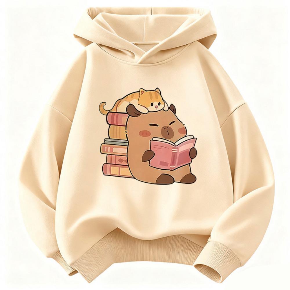 Cute Cat with Capybara Reading Book Hoodies Children s Sweatshirt Hoody for Boys Girls Spring Casual Hoodie 110
Cute Cat with Capybara Reading Book Hoodies Children s Sweatshirt Hoody for Boys Girls Spring Casual Hoodie 110