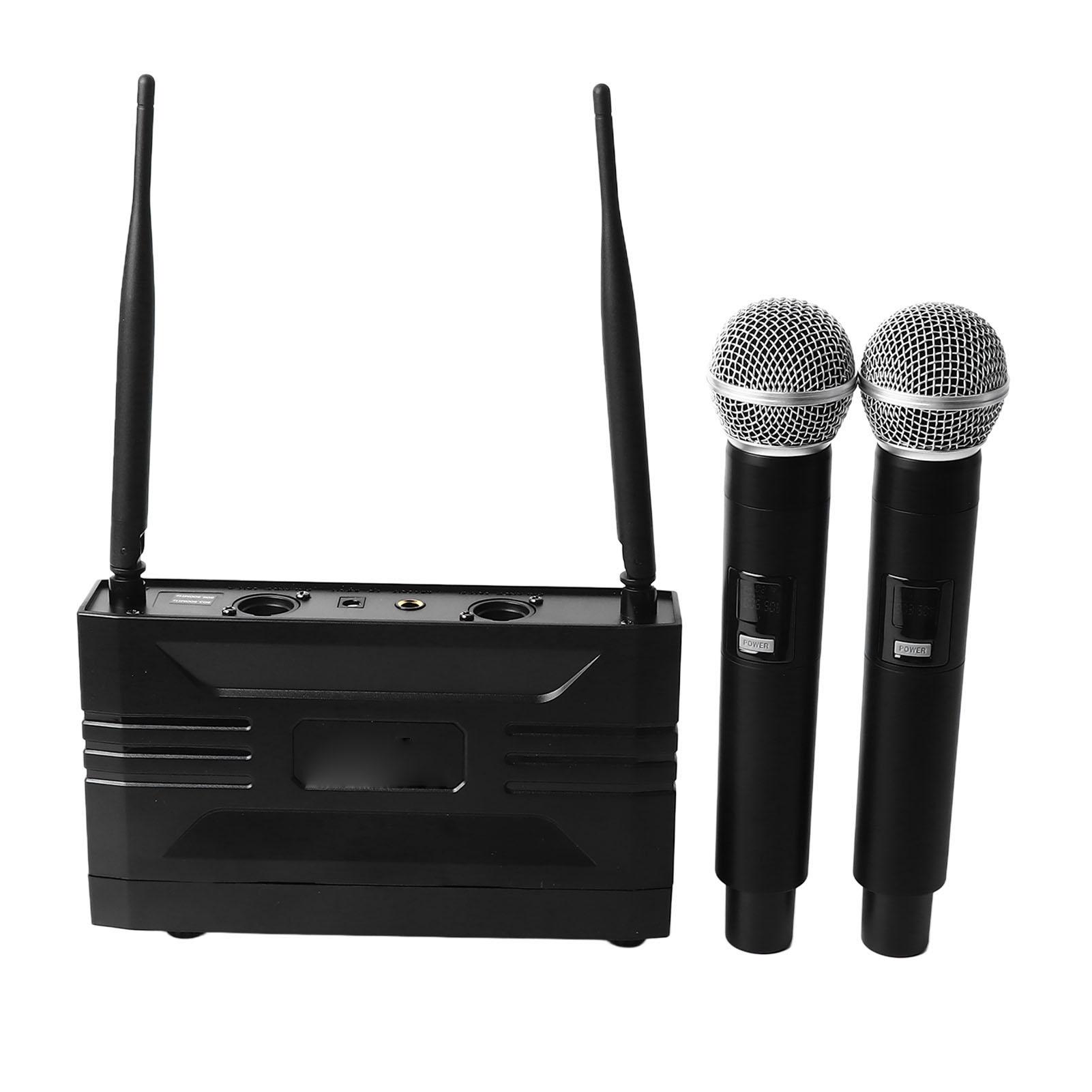 Wireless Microphone System Karaoke UHF Microphone with 2pcs Mic for Party
Wireless Microphone System Karaoke UHF Microphone with 2pcs Mic for Party