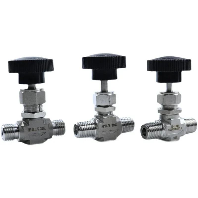 1/4 3/8 1/2 BSP NPT Female Male Straight Elbow 316L Stainless Steel Needle Throttle Valve 1000 PSI / 3000 PSI M-M BSPT 1l4
1/4 3/8 1/2 BSP NPT Female Male Straight Elbow 316L Stainless Steel Needle Throttle Valve 1000 PSI / 3000 PSI M-M BSPT 1l4