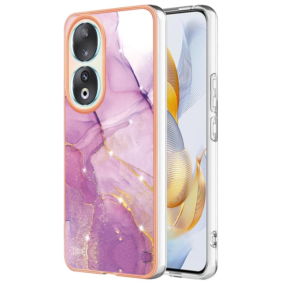 For Honor 90 TPU Case with IMD Marble Pattern Electroplated Back Cover Purple 001
For Honor 90 TPU Case with IMD Marble Pattern Electroplated Back Cover Purple 001