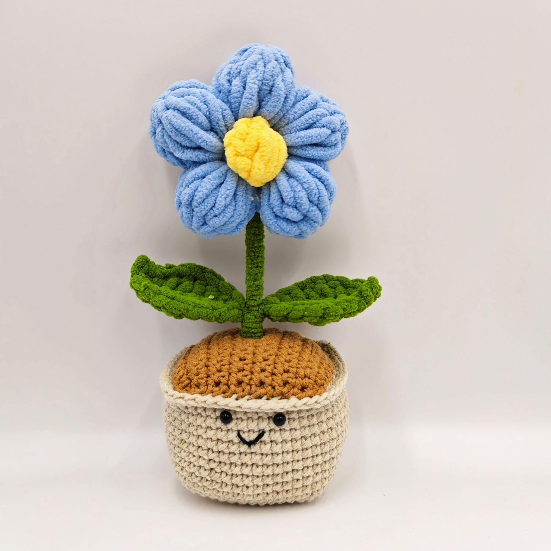 Kawaii Crochet Puff Flower Potted Desk Decor Handwoven Flower Knitting Flowers Bookshelf Decor Halloween Gift
Kawaii Crochet Puff Flower Potted Desk Decor Handwoven Flower Knitting Flowers Bookshelf Decor Halloween Gift