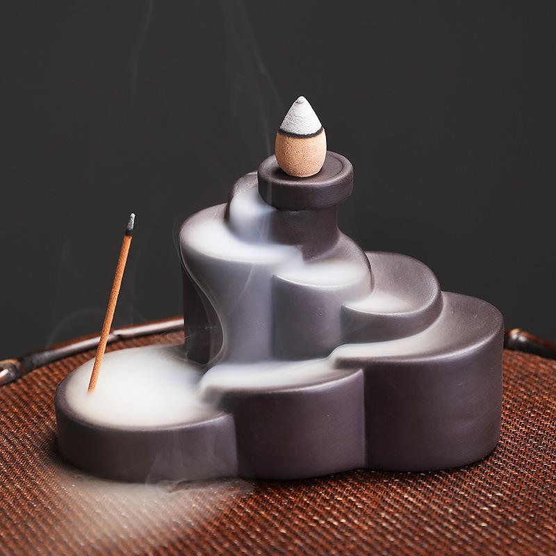 1pc, Simple Cylindrical Shape Ceramic Backflow Incense Burner Incense Stick Holder Purple Clay Censer Office Tea House Decorate
1pc, Simple Cylindrical Shape Ceramic Backflow Incense Burner Incense Stick Holder Purple Clay Censer Office Tea House Decorate