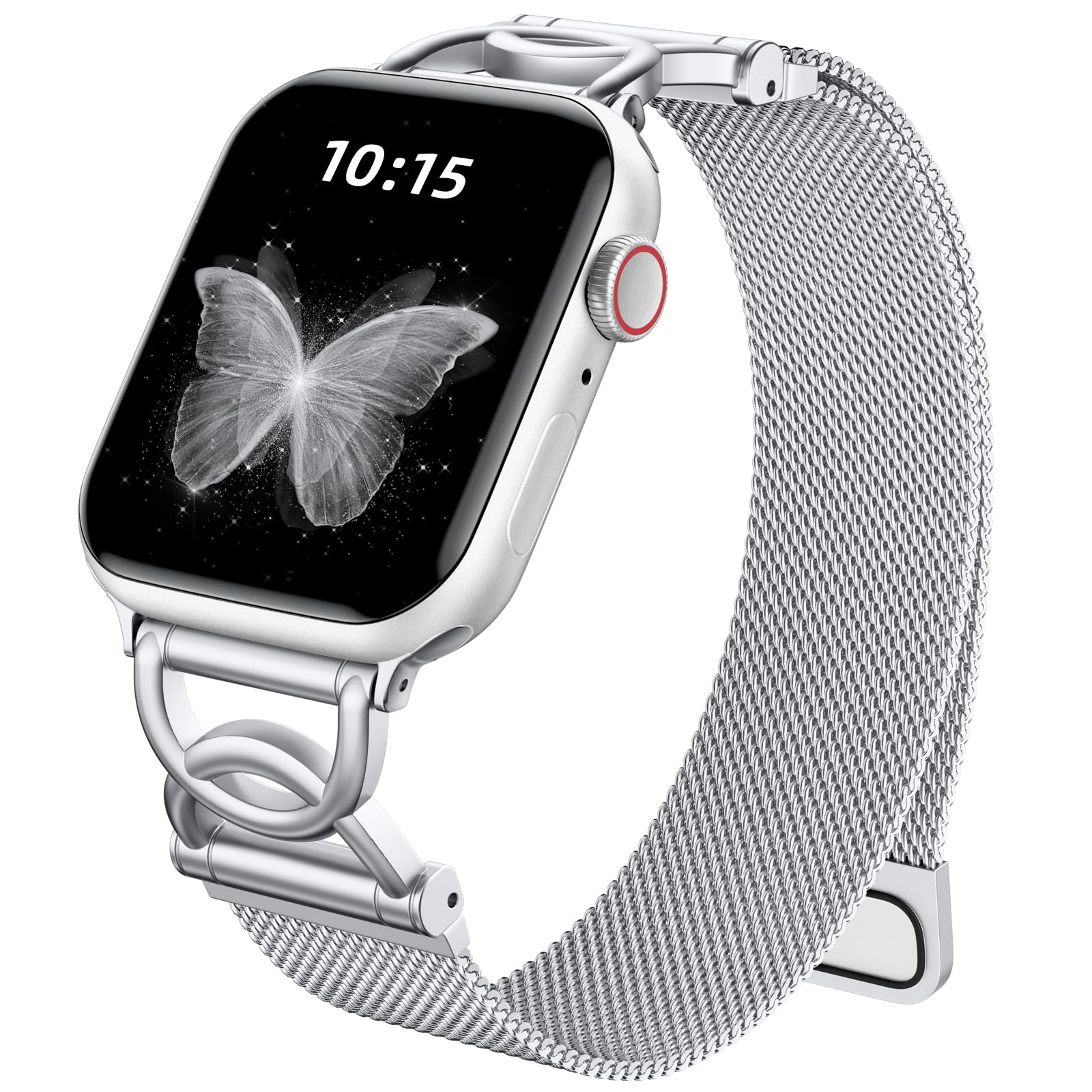 Watch Band For Apple Watch Series 10 9 8 7 SE 6 5 4 3 2 1 42mm 41mm 40mm 38mm DC-Shape Magnetic Clasp Stainless Steel Metal Strap Silver
Watch Band For Apple Watch Series 10 9 8 7 SE 6 5 4 3 2 1 42mm 41mm 40mm 38mm DC-Shape Magnetic Clasp Stainless Steel Metal Strap Silver