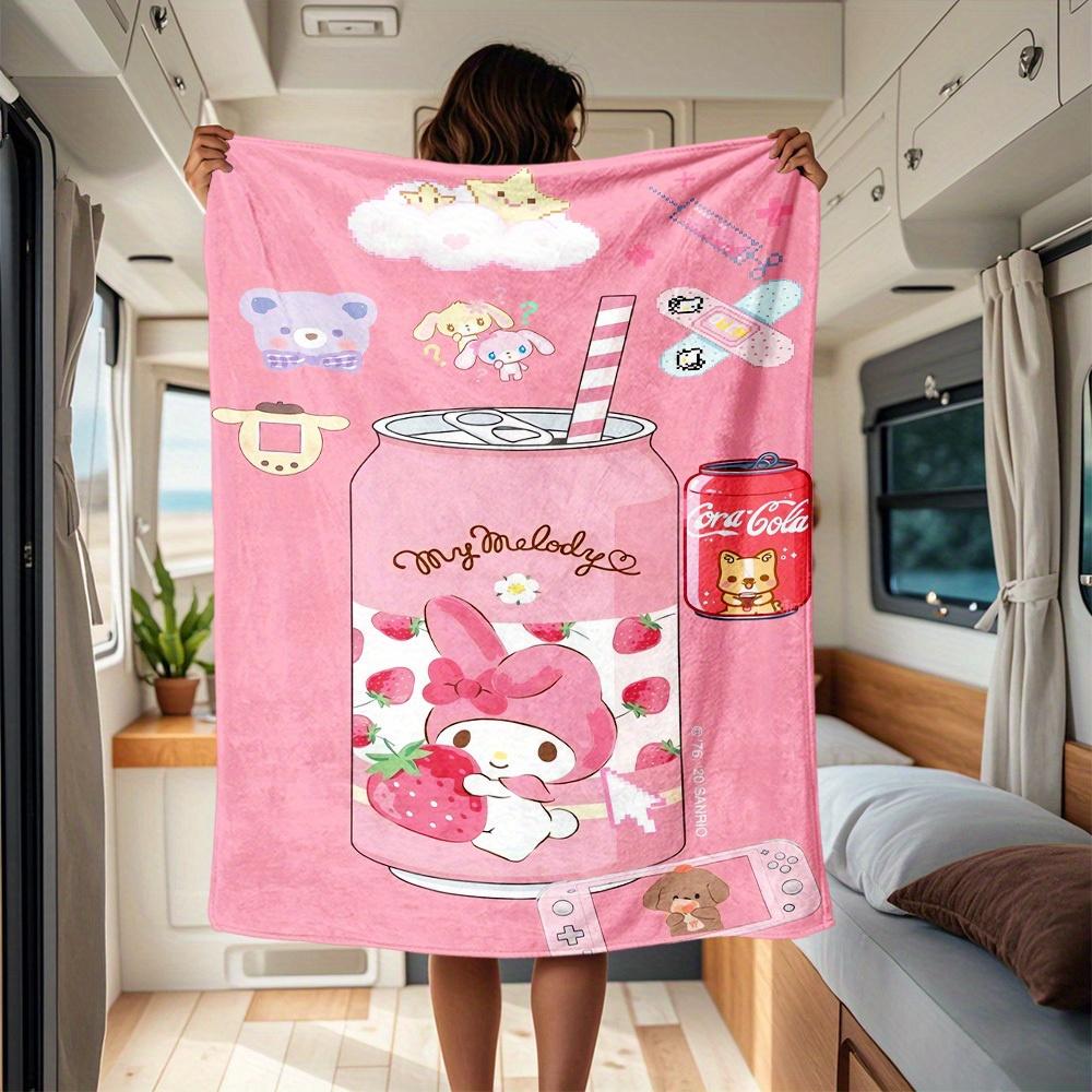 1pc StrawberryMyMelody RV Blanket, Digital Printed Flannel Blanket, Multi-Purpose Four Seasons Hypoallergenic Quilt for Sofa, Bed, Office, P 130x150cm
1pc StrawberryMyMelody RV Blanket, Digital Printed Flannel Blanket, Multi-Purpose Four Seasons Hypoallergenic Quilt for Sofa, Bed, Office, P 130x150cm