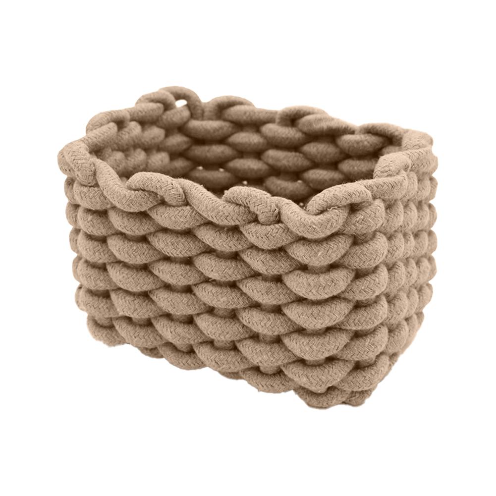 Woven Rope Storage Basket Multi-functional Rectangular Storage Basket Weave Thick Rope Storage Baskets For Organizing Storing
Woven Rope Storage Basket Multi-functional Rectangular Storage Basket Weave Thick Rope Storage Baskets For Organizing Storing