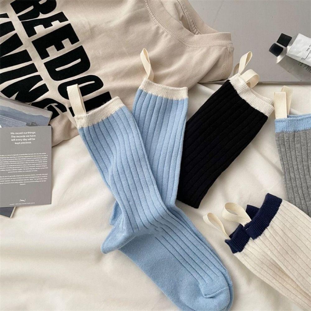 Color Blocking Socks for Women Stockings Mid Tube Socks Fashion Patchwork Mid-calf Socks Female синий
Color Blocking Socks for Women Stockings Mid Tube Socks Fashion Patchwork Mid-calf Socks Female синий