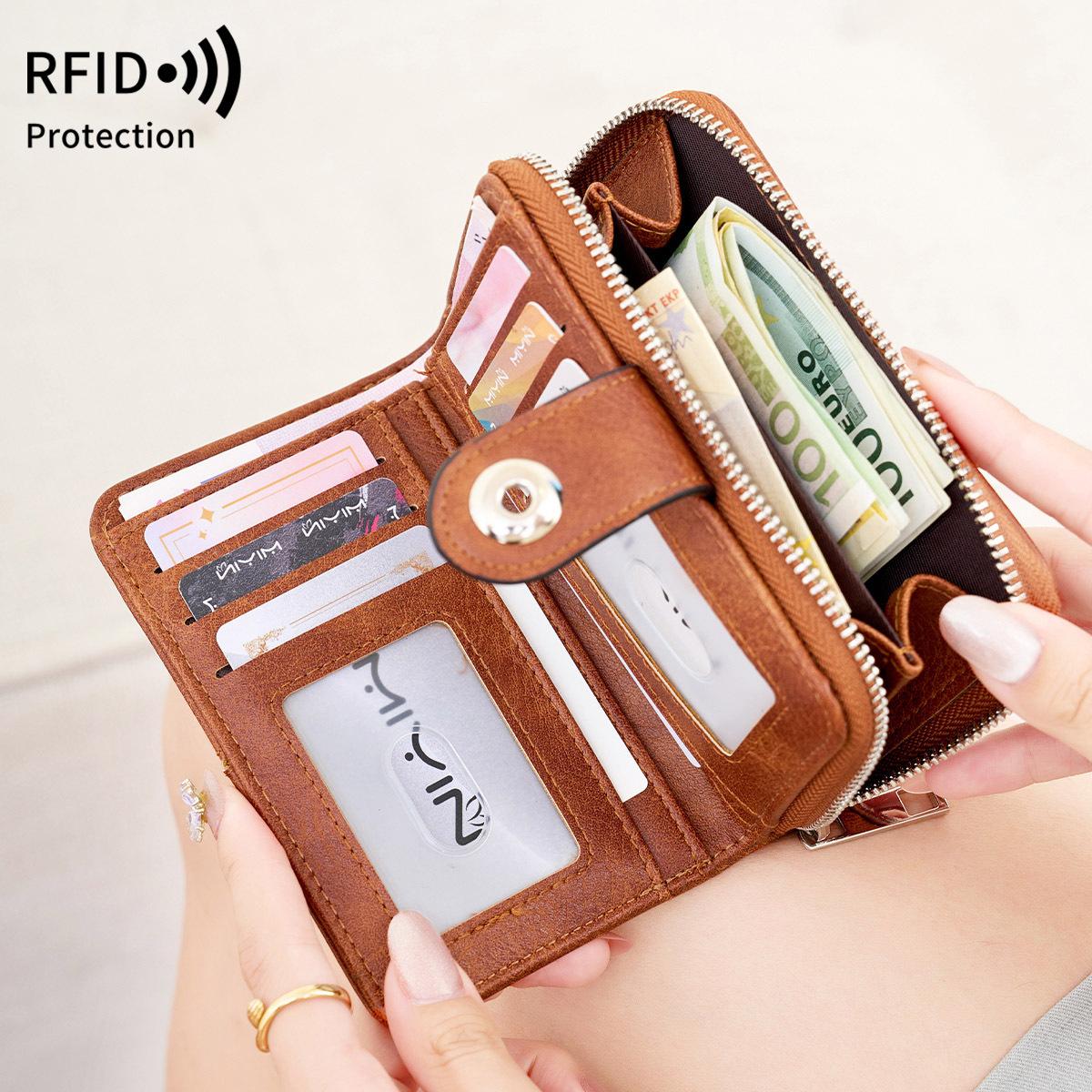 New women s wallet multi-card zipper buckle change bag retro fashion short wallet сірий колір
New women s wallet multi-card zipper buckle change bag retro fashion short wallet сірий колір