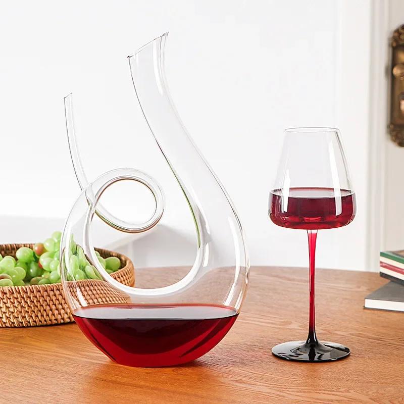 Decanter Crystal High Grade Swan Spiral Wine Decanter Creative Wine Separator Champagne Wine Bottle For Family Bar
Decanter Crystal High Grade Swan Spiral Wine Decanter Creative Wine Separator Champagne Wine Bottle For Family Bar