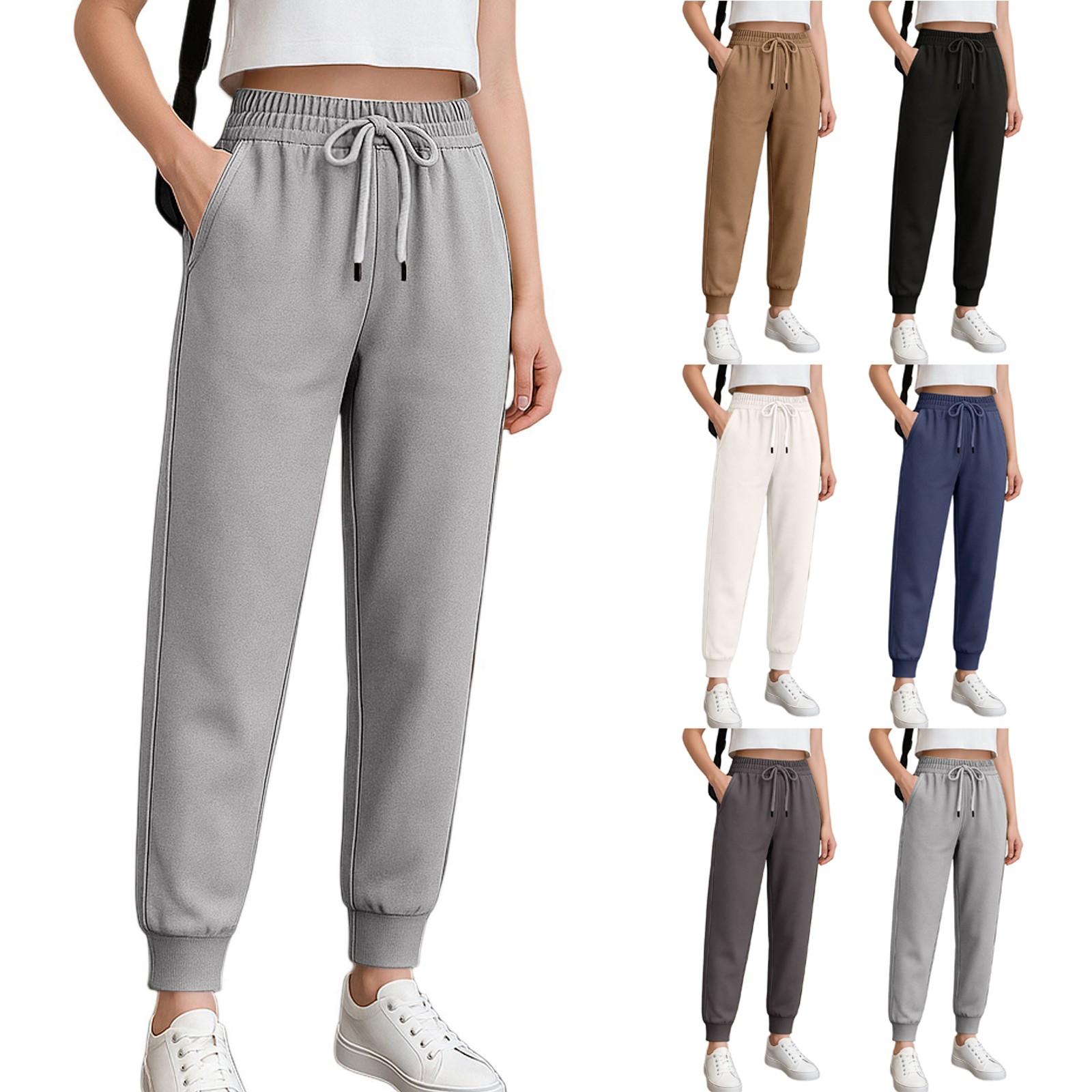 Sweatpants for Women Womens Sweatpants Mid Waist Solid Color Pants Casual Trousers Jogger Pants with Pocket XL білий
Sweatpants for Women Womens Sweatpants Mid Waist Solid Color Pants Casual Trousers Jogger Pants with Pocket XL білий