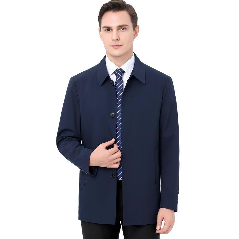 Высококачественная мужская куртка среднего возраста, весна-осень, новый стиль, деловой повседневный пиджак с лацканами, однотонный пиджак на пуговицах для людей среднего и пожилого возраста 195
Высококачественная мужская куртка среднего возраста, весна-осень, новый стиль, деловой повседневный пиджак с лацканами, однотонный пиджак на пуговицах для людей среднего и пожилого возраста 195