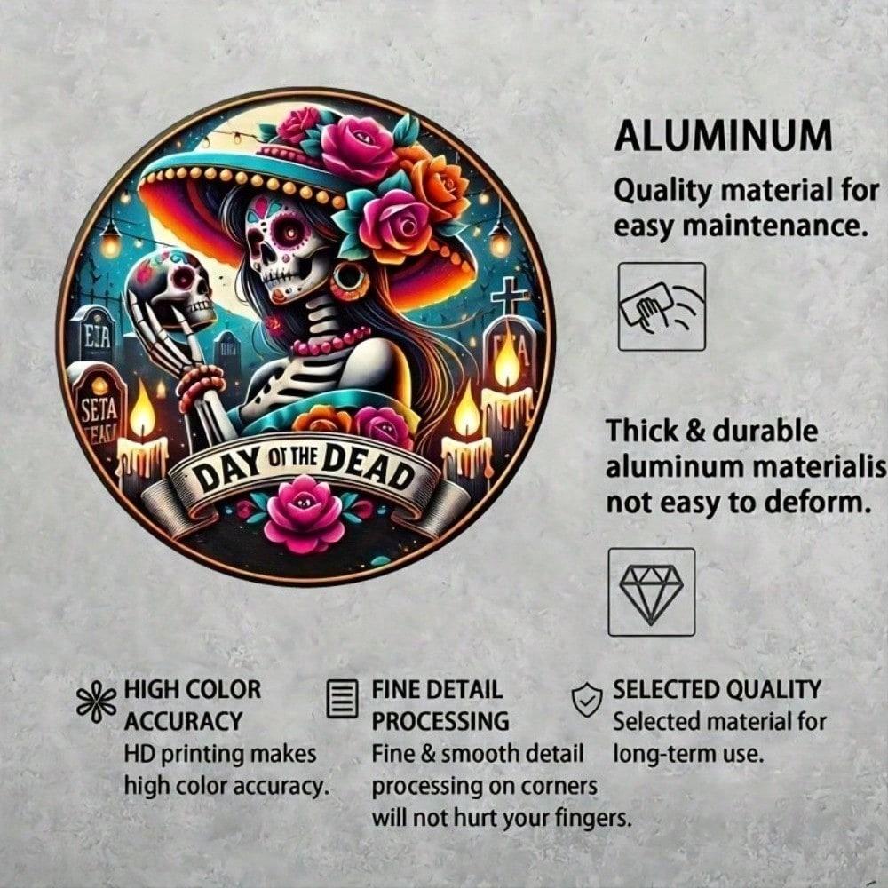 Vintage Sugar Skull Tin Sign Day of the Dead Metal Wall Art 8x8 Inch Mexican Folk Decor Rustic Aluminum Plaque for Home Bar різнокольоровий
Vintage Sugar Skull Tin Sign Day of the Dead Metal Wall Art 8x8 Inch Mexican Folk Decor Rustic Aluminum Plaque for Home Bar різнокольоровий