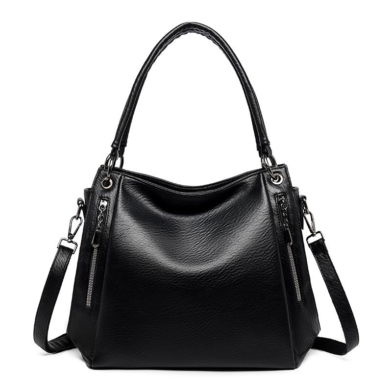 Large Capacity Black Shoulder Bags For Women Large Shopper Bag Solid Color PU Leather Crossbody Handbag Lady Travel Tote Bag (20cm Max Length 30cm)
Large Capacity Black Shoulder Bags For Women Large Shopper Bag Solid Color PU Leather Crossbody Handbag Lady Travel Tote Bag (20cm Max Length 30cm)