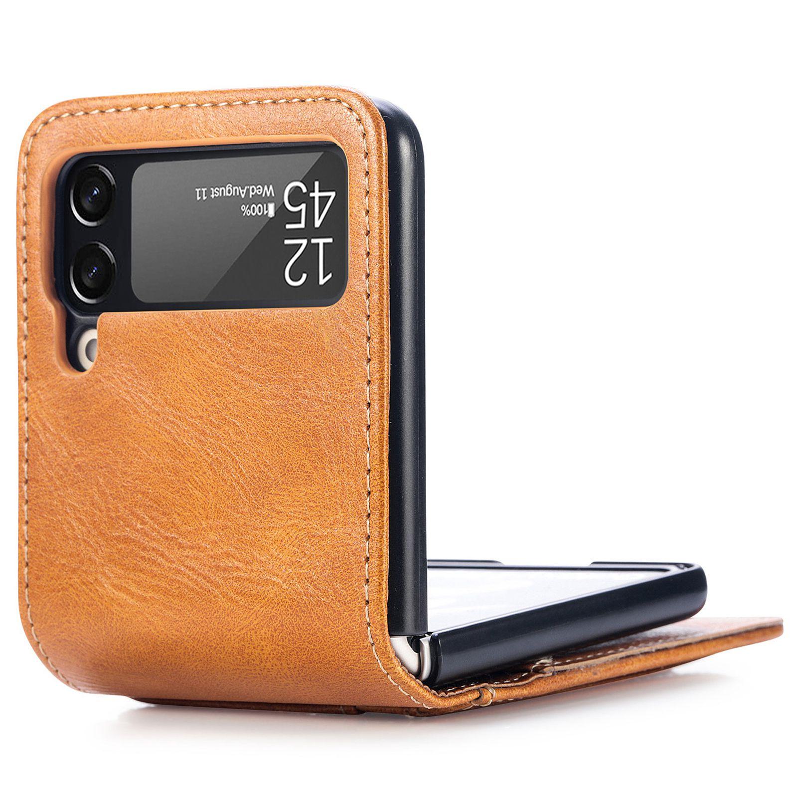 For Samsung Galaxy Z Flip4 5G Portable Wallet Phone Case PU Leather Coated Hard PC Cover Folding Phone Shell Black
For Samsung Galaxy Z Flip4 5G Portable Wallet Phone Case PU Leather Coated Hard PC Cover Folding Phone Shell Black