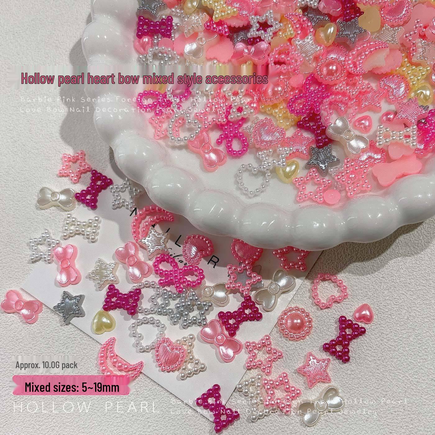 Mixed Color Macaron Pearl Rings with Hearts & Bows - Wearable Nail Jewelry Pack
Mixed Color Macaron Pearl Rings with Hearts & Bows - Wearable Nail Jewelry Pack