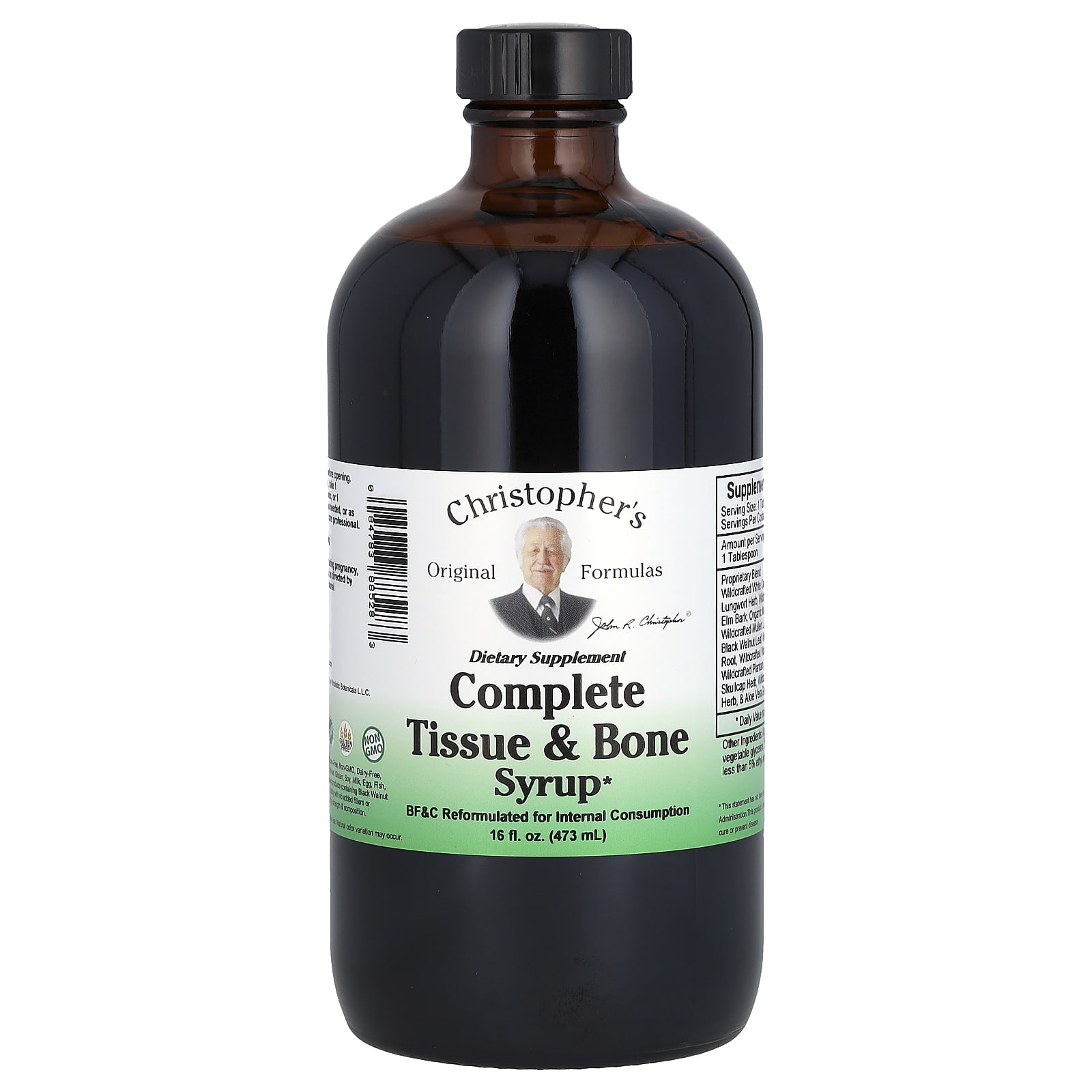 Christopher s Original Formulas, Complete Tissue & Bone Syrup, 16 fl oz (473 ml)
Christopher s Original Formulas, Complete Tissue & Bone Syrup, 16 fl oz (473 ml)