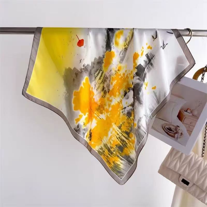New 70 * 70cm small square scarf women s silk scarf spring and summer thin sunscreen scarf neck protection bag headband versatile
New 70 * 70cm small square scarf women s silk scarf spring and summer thin sunscreen scarf neck protection bag headband versatile