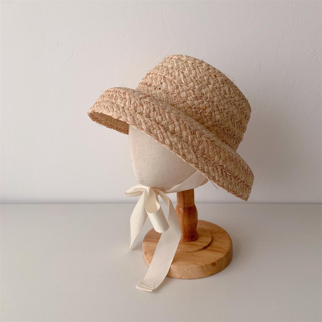 Summer Sun Hat Girls Raffia Straw Hat Retro Travel Sunscreen Beach Vacation Hat with Lacing for Children Holidays 56-58cm
Summer Sun Hat Girls Raffia Straw Hat Retro Travel Sunscreen Beach Vacation Hat with Lacing for Children Holidays 56-58cm