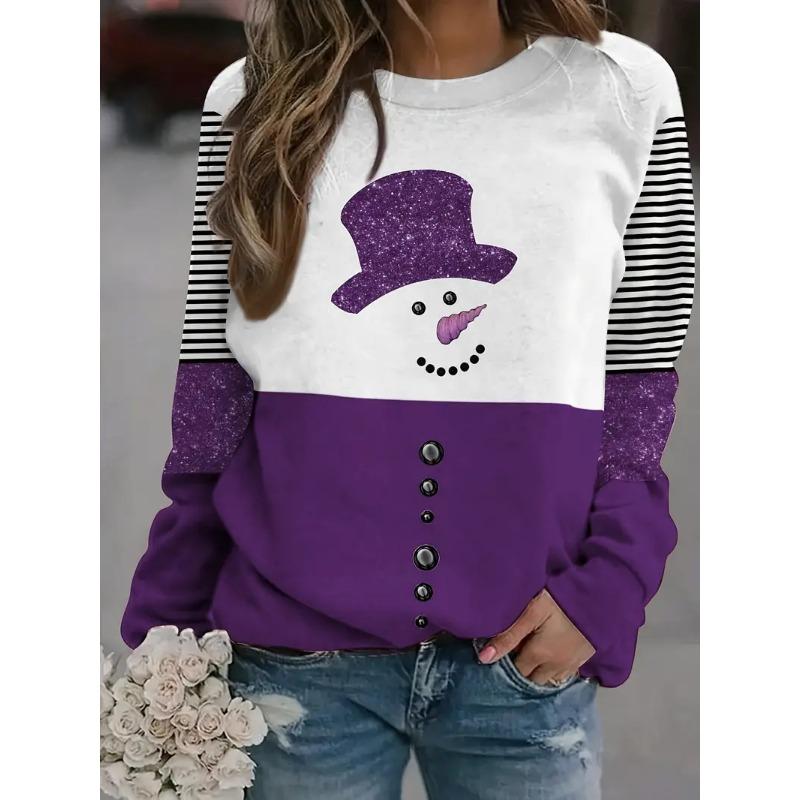 Плюс Размер Женская мода Новый круглый вырез горловины с длинными рукавами Топ 5XL фиолетовый
Плюс Размер Женская мода Новый круглый вырез горловины с длинными рукавами Топ 5XL фиолетовый