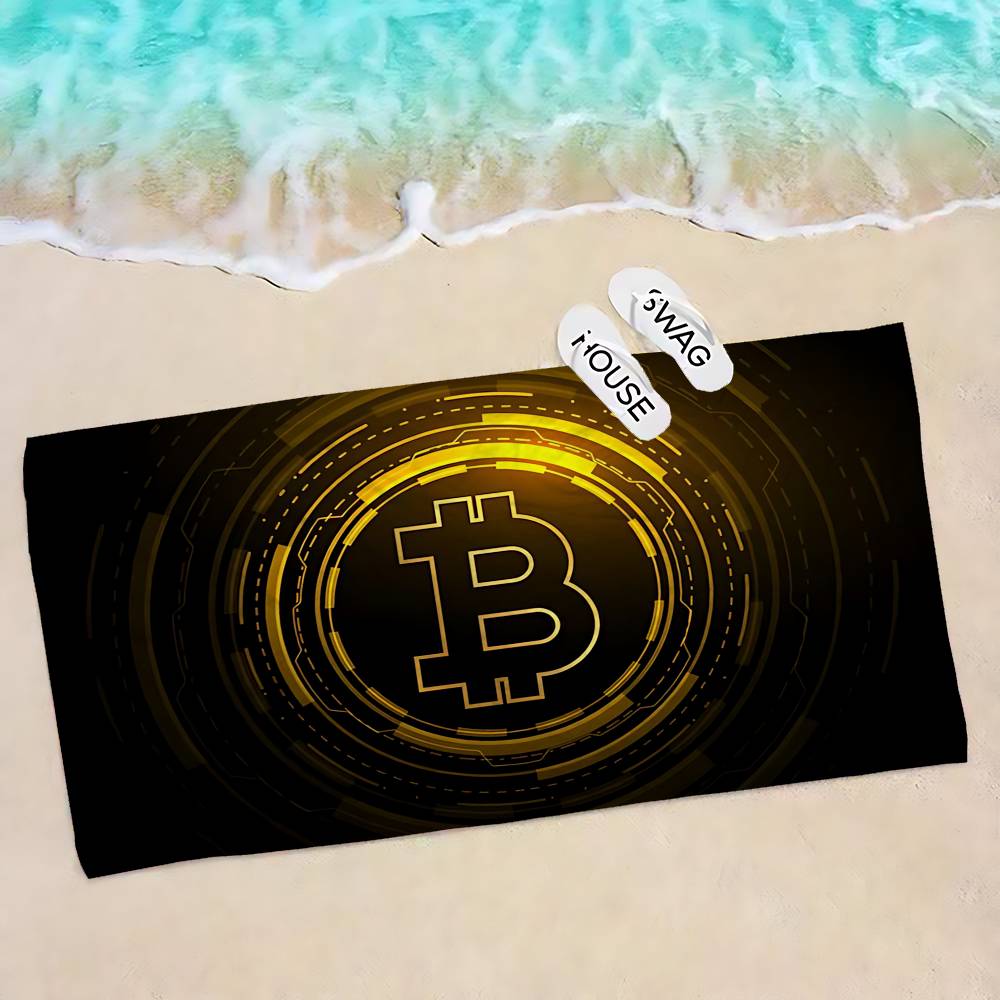 Popular Logo Bitcoin Microfiber Beach Towel Absorbent Quick dry Soft Yoga Swimming Resort Mountain Climbing Towel W30*H60(CM)
Popular Logo Bitcoin Microfiber Beach Towel Absorbent Quick dry Soft Yoga Swimming Resort Mountain Climbing Towel W30*H60(CM)