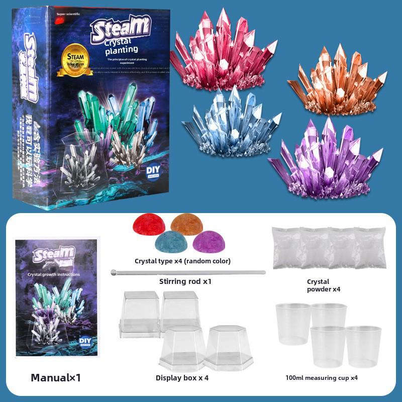 Набор для самостоятельного выращивания кристаллов для увлекательного общения родителей и детей и химических экспериментов
Набор для самостоятельного выращивания кристаллов для увлекательного общения родителей и детей и химических экспериментов