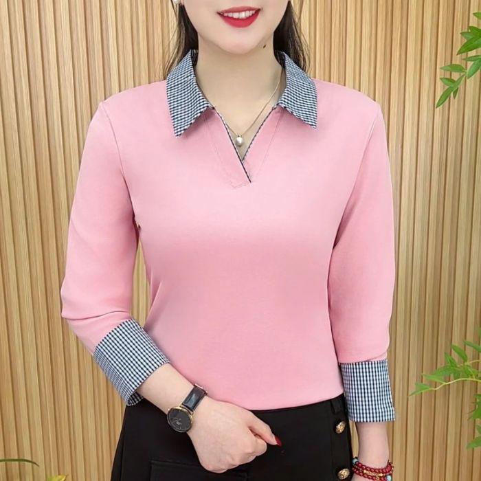 2025 Chic Color Block Lapel Pullover: Age-Defying Long Sleeve for Moms 2XL (125-140 lbs) рожевий
2025 Chic Color Block Lapel Pullover: Age-Defying Long Sleeve for Moms 2XL (125-140 lbs) рожевий