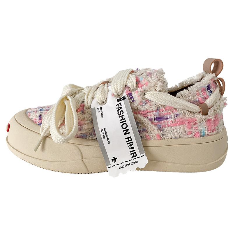 XY-A79 открытая улыбка на платформе парусиновые туфли женские туфли хлебные туфли 2025 новые круглые нишевые оригинальные шикарные туфли для доски 35 розовый
XY-A79 открытая улыбка на платформе парусиновые туфли женские туфли хлебные туфли 2025 новые круглые нишевые оригинальные шикарные туфли для доски 35 розовый