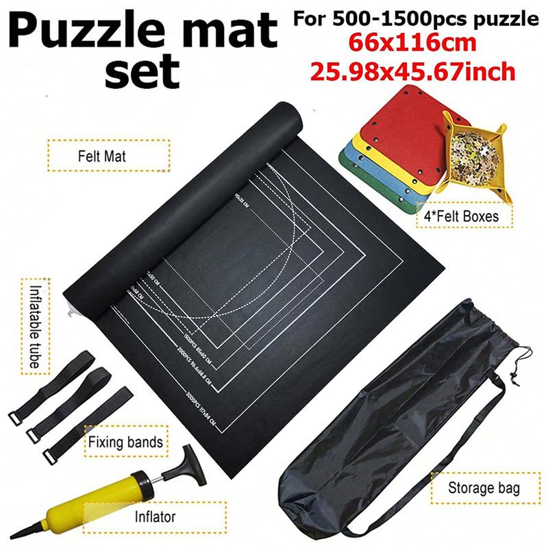 Puzzle Storage Blanket Set for 500-1500 Puzzle 66*116cm Felt Puzzle Blanket Grey/Black Classification Disk Inflatable Rod TMZ чёрный
Puzzle Storage Blanket Set for 500-1500 Puzzle 66*116cm Felt Puzzle Blanket Grey/Black Classification Disk Inflatable Rod TMZ чёрный