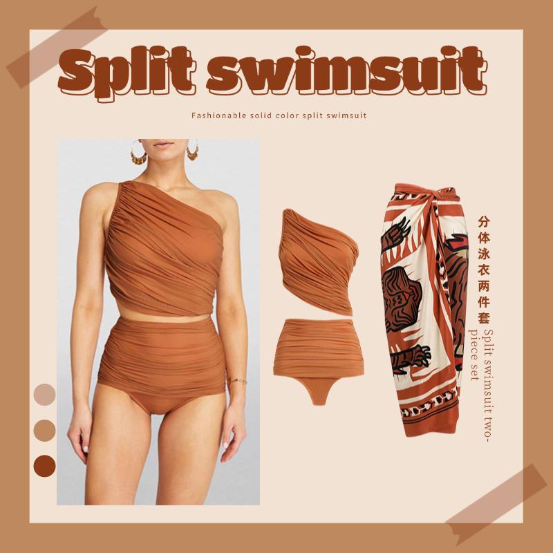 Retro High Waist One Shoulder Mesh Bikini - Women s Swimsuit for Vacation One Size 
Retro High Waist One Shoulder Mesh Bikini - Women s Swimsuit for Vacation One Size