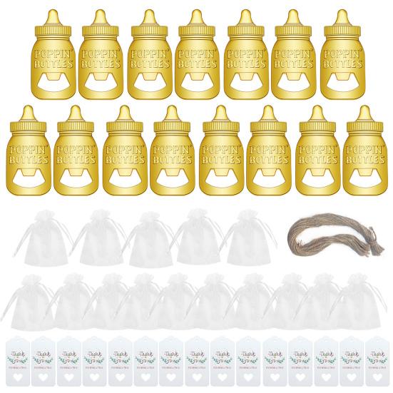 15 шт./компл., милая открывалка для бутылочек, детская бутылочка в форме с подвесной карточкой, идеальный подарок для детского душа, вечерние подарки золотистый
15 шт./компл., милая открывалка для бутылочек, детская бутылочка в форме с подвесной карточкой, идеальный подарок для детского душа, вечерние подарки золотистый