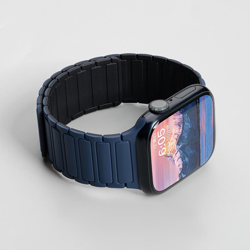 Magnetic Silicone Wristband for Apple iWatch S7/S8/S9/S10/SE2/Ultra2 – Men s Summer Edition Fits: 42/44/45/49mm
Magnetic Silicone Wristband for Apple iWatch S7/S8/S9/S10/SE2/Ultra2 – Men s Summer Edition Fits: 42/44/45/49mm